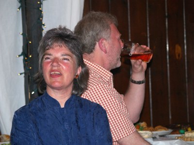 Barrie and Ingrid at the Welly in Wolviston (Pete Burnham)